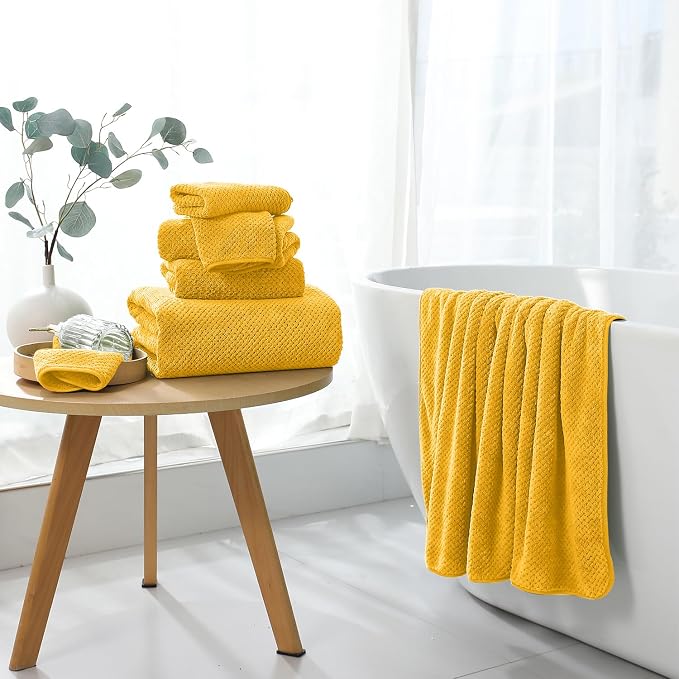 Extra Large Bath Towel Set of 4, Oversized Bath Sheet Super Soft Highly - Image 2
