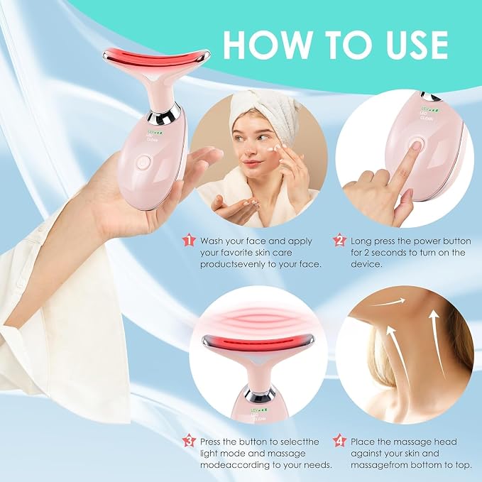 Facial Massager Red-Light-Therapy-for-Face and Neck, Face  culpting Wand - Image 4