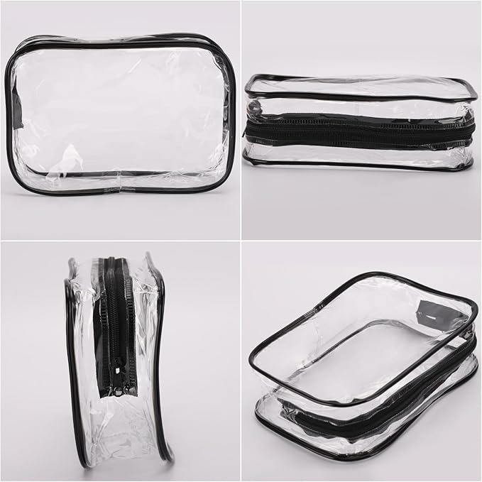 Tbestmax 10 Pcs Clear Cosmetic Bags Small Makeup Bags Portable Waterproof - Image 4