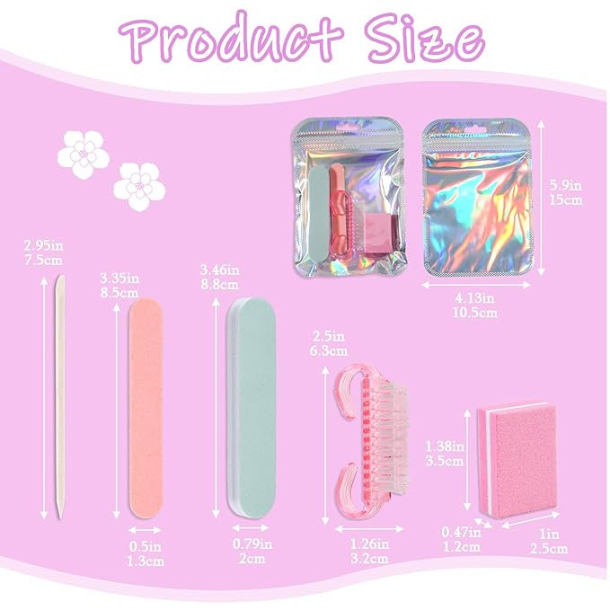Disposable Manicure Kit Professional, 18 Set Press On Nail Tool Kit - Image 5