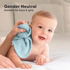 6-Pack Baby Washcloths – Soft Absorbent Viscose from Bamboo Washcloths - Image 8