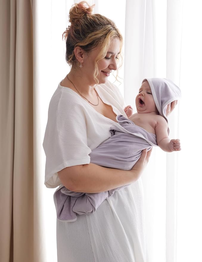 Momcozy Baby Hooded Towel-Made from Cotton, Suitable - Image 3