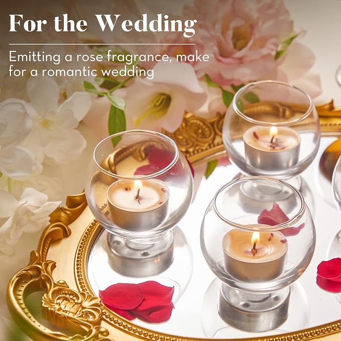 48 Pack Rose Scented Tealight Candles - Image 7