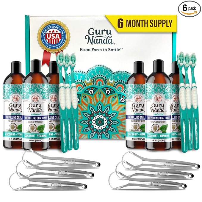 GuruNanda CocoMint Oil Pulling Mouthwash by Gurunanda