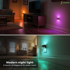 L LOHAS LED Night Light, RGB Bubble Night Lights Plug into Wall, 2 Pack - Image 3