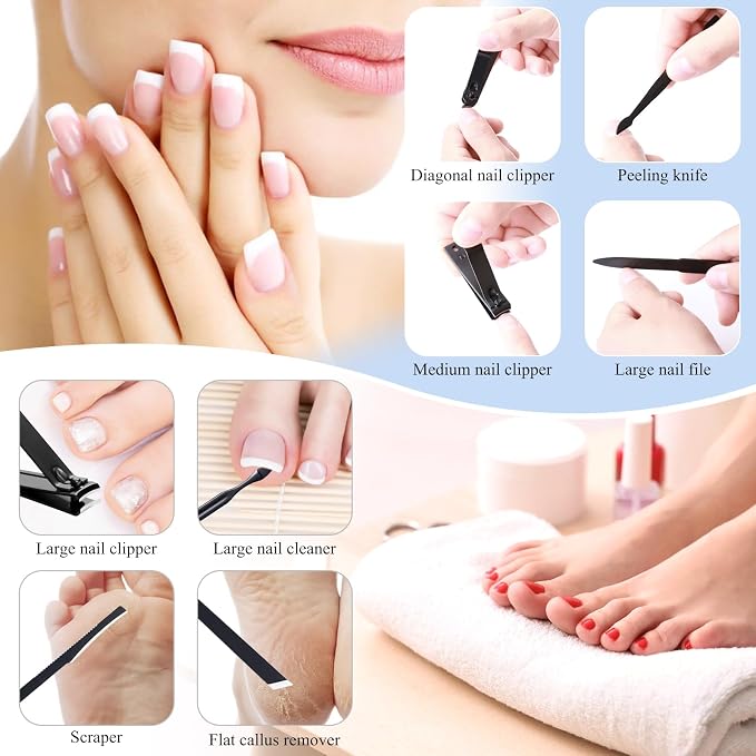 Nail Clippers Sets High Precisio Stainless Steel Nail Cutter Pedicure Kit Nail - Image 5