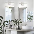 Nickel Bathroom Vanity Light 15.75 inch, 14W Dimmable 5CCT LED Bathroom Light - Image 2