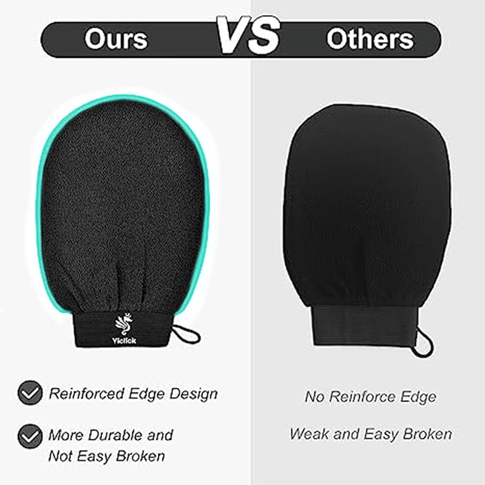 Exfoliating Gloves 2 Pcs, Exfoliating Body Scrubber - Image 5