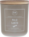 DW Home Palo Santo Wooden Wick Candle – Warm Wood & Sage Fragrance by DWHome