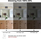 LED Modern Bathroom Vanity Light Dimmable 5CCT Bathroom Light Fixture Over - Image 7