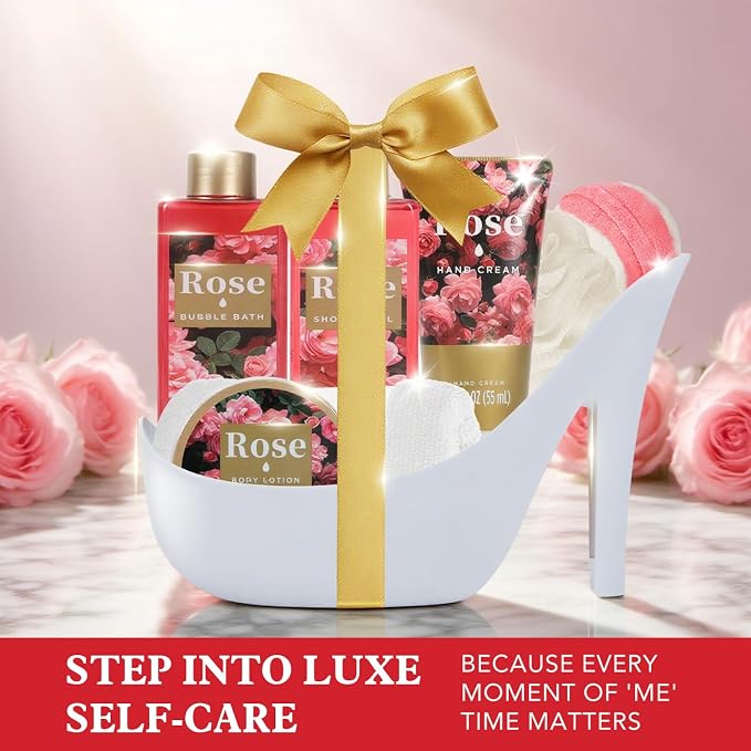 Spa Luxetique Gifts for Women High Heel Gift Set for Women 8pcs Bath Sets - Image 9