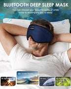 LC-dolida Sleep Headphones, Sleep Mask Bluetooth Wireless Music Eye Mask - Image 6