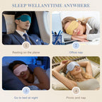 Silk Sleep Mask, Eye Mask for Sleep Women Men, Mulberry Sleeping Mask - Image 7
