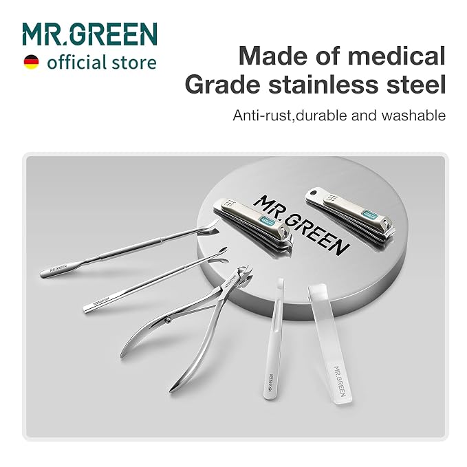 MR.GREEN 7in1 Manicure Sets Personal Care Tools Stainless Steel Professional - Image 6
