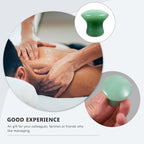 Gatuida 2pcs Green Jade Quartz Massage Rollers Stones Small Facial Massaging - Image 4