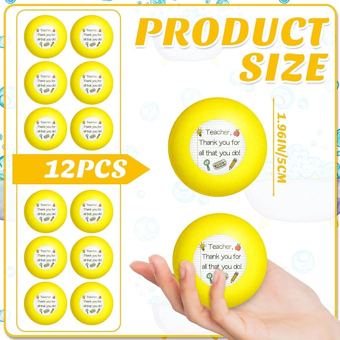 12 Pcs Teachers Appreciation Gifts Bath Bombs - Image 2