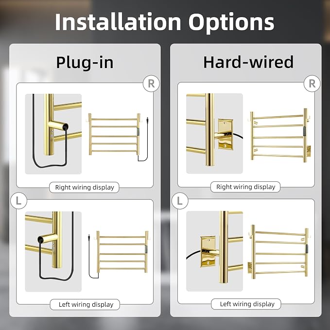 P&Dlusir Towel Warmer, Heated Towel Rack - Image 5