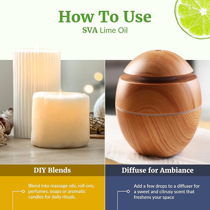 SVA Lime Essential Oil – 4 Fl Oz – 100% Natural Lime Oil - Image 6
