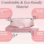 Silk Sleep Eye Mask for Side Sleeper Men Women, Eye Mask Sleeping 100% 22 Momme - Image 4