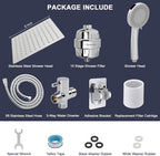 NearMoon Filtered Shower Head, High Pressure 8″Square, 5 settings Handheld Rain - Image 8