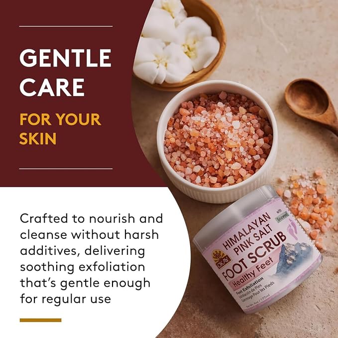 OKAY Himalayan Pink Salt Foot Scrub - Image 4
