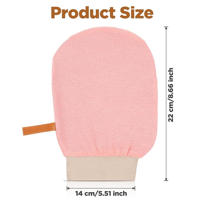 3PCS Exfoliating Mitt for Body Exfoliating Gloves for Shower Body Scrub Glove - Image 2