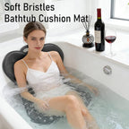 Back Scrubber Body Bath Cushion Tub Bathtub Back Lumbar Support Ergonomic - Image 4
