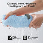 REDKISS Blue Microfiber Hair Towels - Image 7