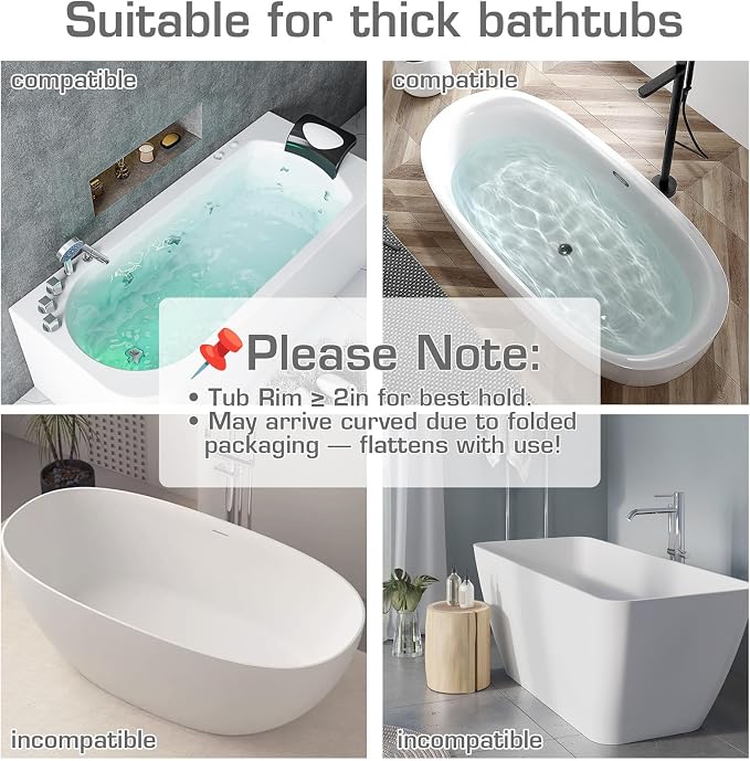 31.5" Bathtub Splash Guard for Kids & Toddlers- Silicone Play Shelf & Toy - Image 6