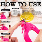 Hot Pink Acrylic Nail Clipper, Dial Clippers - Image 2
