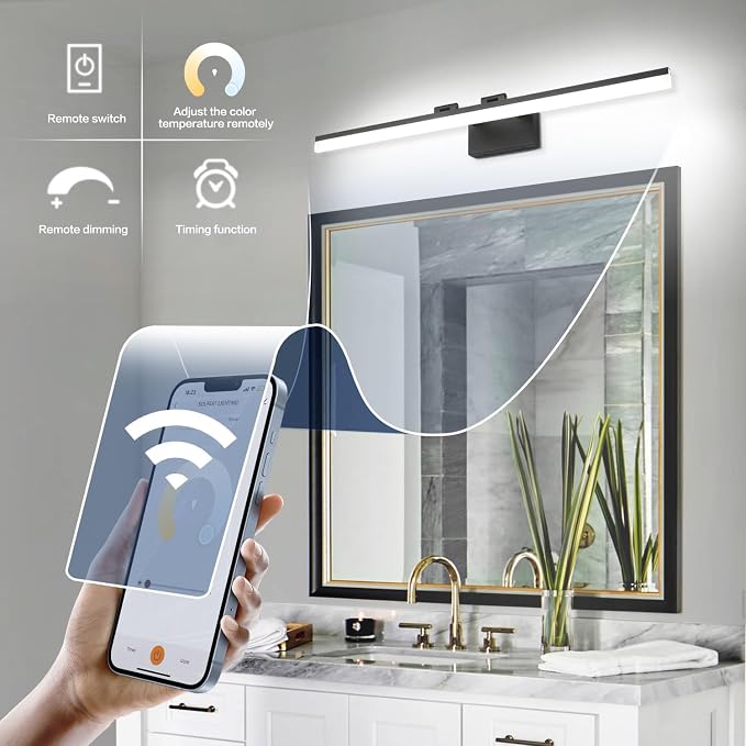SOLFART Adjustable Color Temperature Dimmable Bathroom Light Fixtures Vanity - Image 6