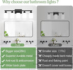 5-Light Bathroom Light Fixtures, Vanity Light - Image 2