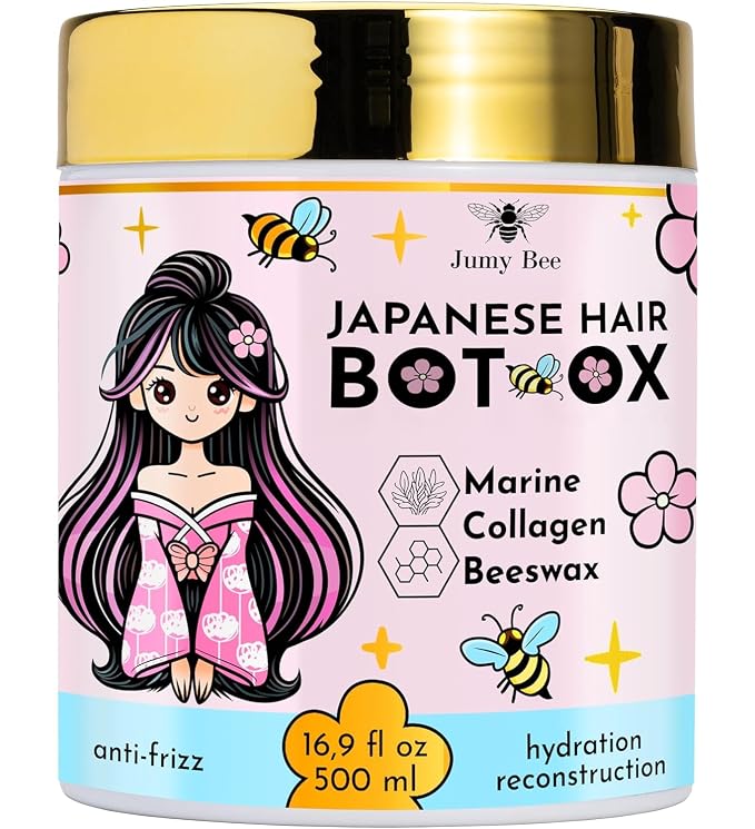 Japanese BTX Hair Mask for Damaged Hair B-TOX – Collagen & Keratin Treatment by JumyBee