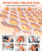Heating Pad for Back Pain Relief, Extra-Large 12"x24"+26" Extendable Electric - Image 3