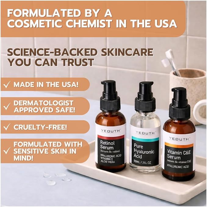 YEOUTH Skin Care Set: Retinol Serum - Image 2