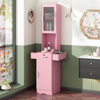 RESHABLE Salon Station for Hair Stylist, Hair Styling Storage Cabinet by RESHABLE