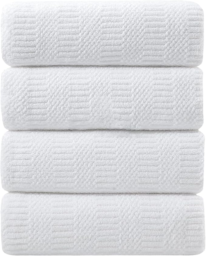 Ycosy 4 Pack Extra Large Microfiber Bath Towels Set, 35x70 inches, Less Lint by Ycosy