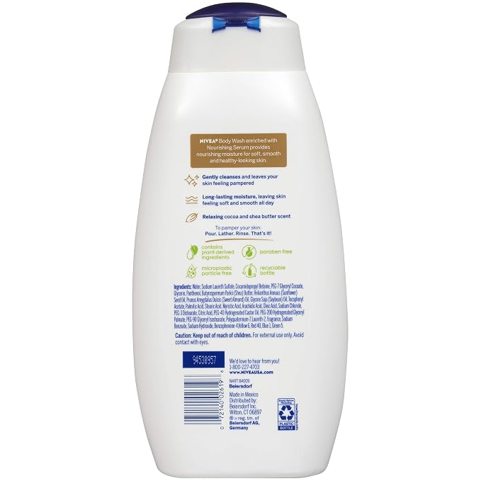 Nivea Pampering Cocoa and Shea Butter Body Wash - Image 9