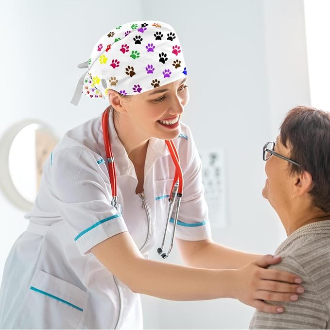 Ethnic Aztec Pattern Adjustable Scrub Cap Hat - Image 6