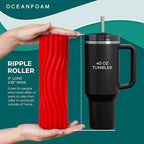 Oceanfoam Ripple Travel Foam Roller Firm Mini Foam Roller - Image 2