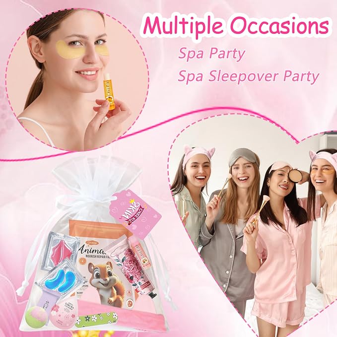 144 PCS Spa Party Supplies for Women, Spa Day Favors Essentials Include Face - Image 3