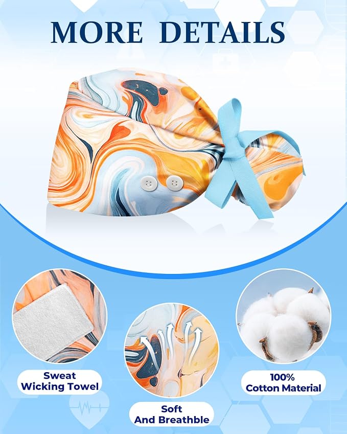 Plifal 100% Cotton Scrub Cap - Image 3