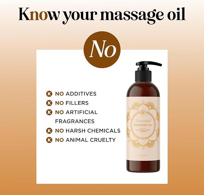Unscented Massage Oil for Massage Therapy - Image 3