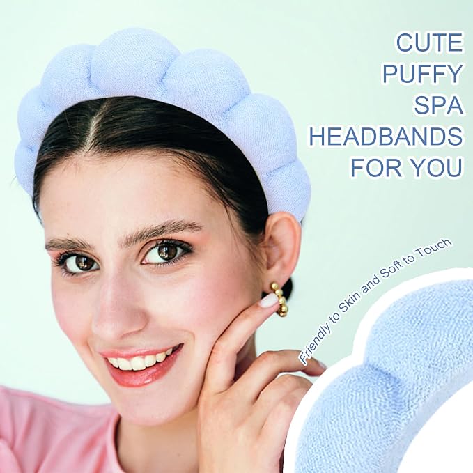 3 Pack Spa Terry Cloth Headbands - Image 4