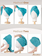 Hicober Microfiber Hair Towel, Hair Turbans - Image 7
