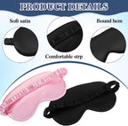 Cutecrop 12 Pcs Silk Sleep Masks Soft Satin Eye Masks - Image 5