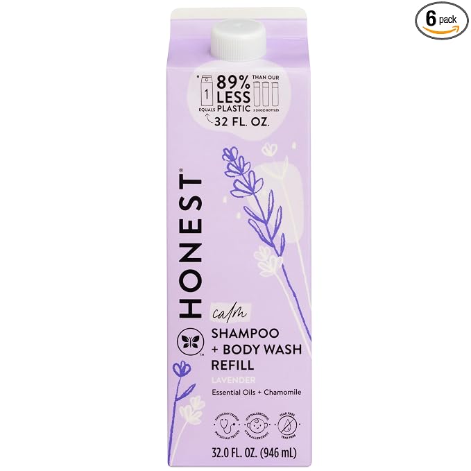 The Honest Company 2-in-1 Cleansing Shampoo Body Wash Refill Carton Gentle by TheHonestCompany