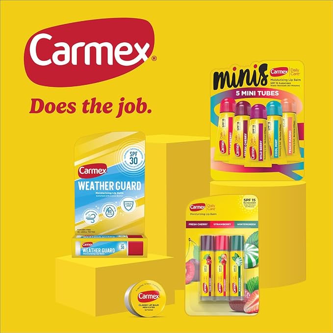 Carmex Daily Care and Daily Care Minis Moisturizing Lip Balm Pack, SPF 15 - Image 6