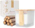Scented Candle, 7.04 oz Oud Sandalwood Aromatherapy Candle, Natural Soy Wax by Aeviva