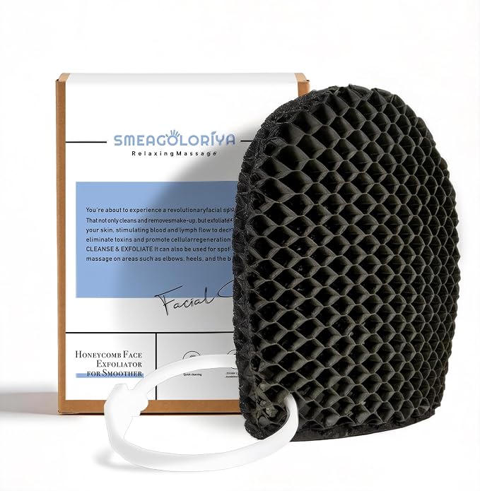 Facial Sponge - Deep Exfoliating Face Mitt, Honeycomb Face Exfoliator by Unknown